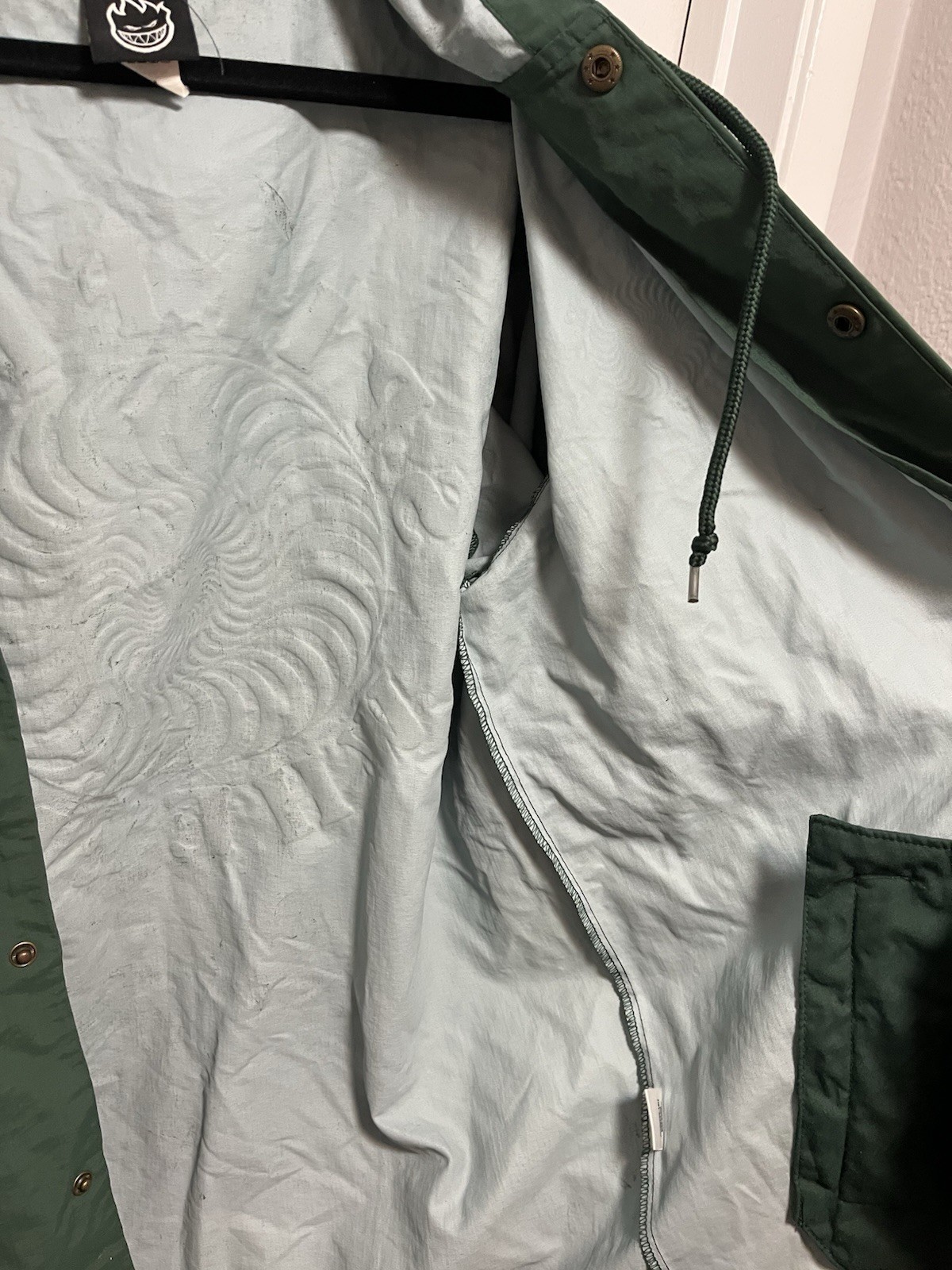 Spitfire Skateboarding Green Outer Shell Jacket W… - image 7