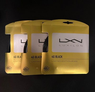 3 Sets Luxilon 4G Black 16L/1.25 String
