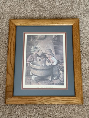 3 Matching High-Quality Framed Prints:  Fishing Lesson ,  Pomona ,  Playtime 