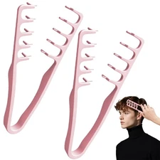 2Pcs Texturizing Comb, Men's Texture Styling Comb, Men's Volumizing Texture Tool