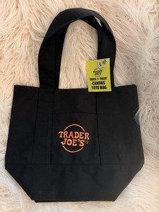 Trader Joe's Mini Canvas Tote Bag Black Halloween 2025 - Limited Edition