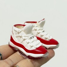 1/6 Figura de Acción Accesorios Rojo Cereza Tenis Zapatos de Baloncesto para Juguete de 12""