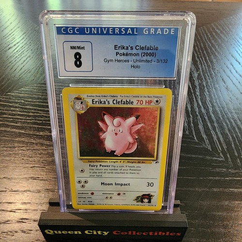 Erika's Clefable (Unlimited) graded CGC 8 for sale on eBay