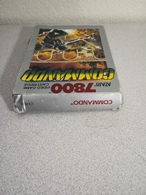 Commando Atari 7800 1989 With Box And Manual Tested Works