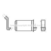 AVA Quality Cooling WäRmetauscher Innenraumheizung FüR Peugeot 205 II 1.1 1.4