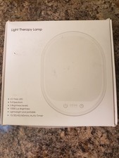 Light Therapy Lamp UV-Free 10000 Lux LED Rechargeable w/Touch Control - Open Box
