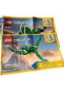 Lego Creator 31058 Mighty Dinosaurs, Pre-owned, Complete w/2 books