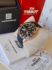 Tissot Seastar 1000 T-Sport Steel Men's Gold Chronograph Black Dial Diver 300m 12