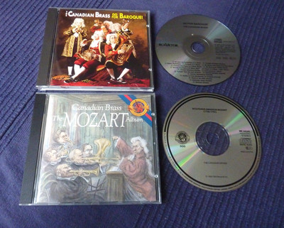 2 CDs Canadian Brass Go For Baroque & The Mozart Album