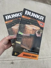 2 BUNKR Battle War Zones Inflatable Wooden Crate Bunker Obstacle