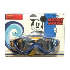 New Disney Store Mickey Mouse Blue Swim Goggles Swimwear 3 Years New