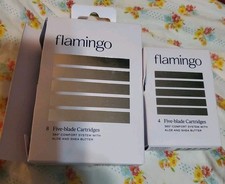 Flamingo 12 Count Five-Blade Razor Cartridges w/ Aloe Shea Butter Comfort