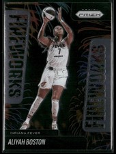 2025 Panini Prizm Aliyah Boston #3 Fireworks Insert Indiana Fever BB1036