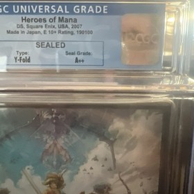 Heroes of Mana DS CGC 9.9 A++ Sealed Y-Fold Square Enix 2007, Rare Graded Copy