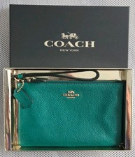 COACH Wristlet Green