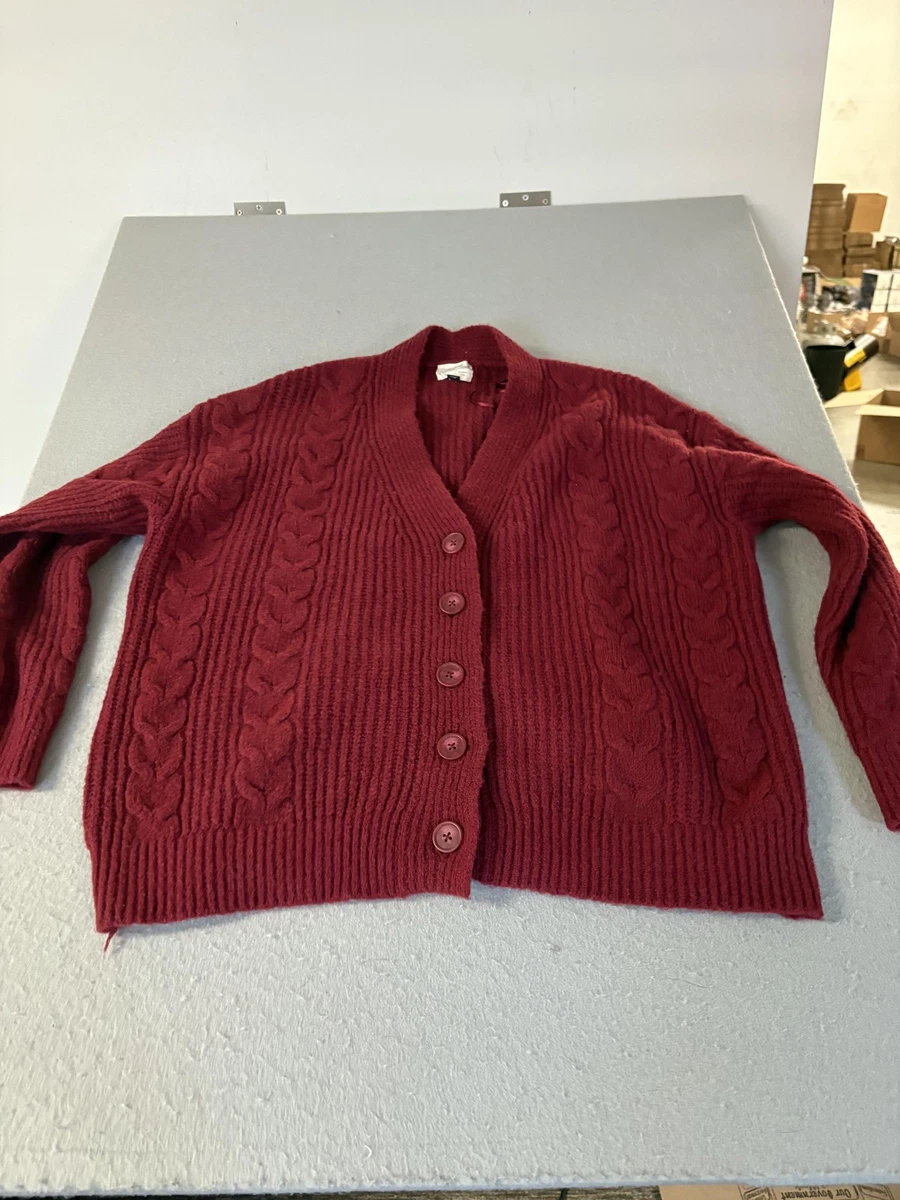 Cardigan Solid Red Sweaters for Women for sale | eBay