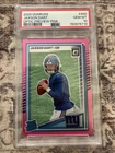 2025 Panini Donruss - Rated Rookie Jaxson Dart 400 Optic Pink Prizm (RC) PSA 10