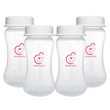 9Oz 4 Count Wide Neck Mouth Breastmilk Storage Bottle Breast Pump Bottles Use fo