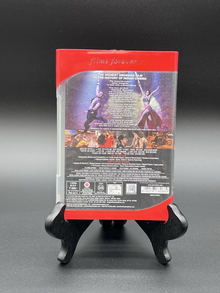 DVD Yash Raj Films Dhoom: 3 Bollywood Film by Aditya Chopra Aamir Khan ...