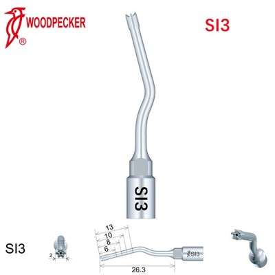 Woodpecker Dental Perio Bone Surgery Tips SI3 for Surgic Smart & Satelec