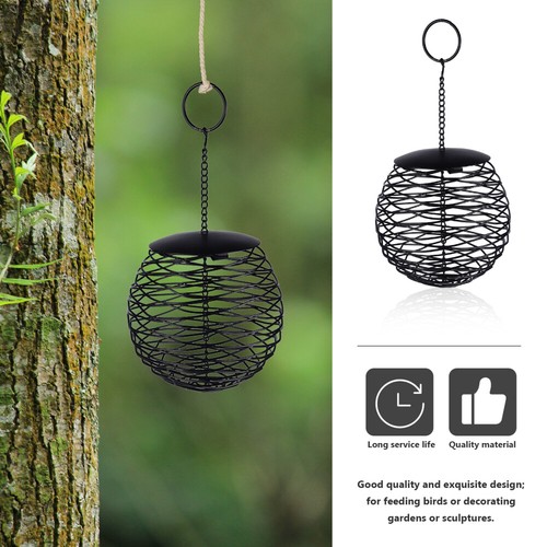 Alimentador de aves silvestres hueco con bola alimentador exterior para aves
