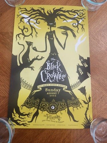 Black Crowes - The Fillmore - August 2005 - Five Poster Set - F704 - F708 GREAT - Picture 4 of 15
