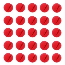 25PCS Red Circus Clown Nose Christmas Costume Party Cosplay Halloween Decor 2...