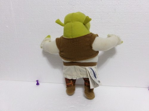 Vintage Shrek 7" Soft Doll 2003 Hasbro SHREK Movie Plush Felt Vest & Shoes - Picture 3 of 11