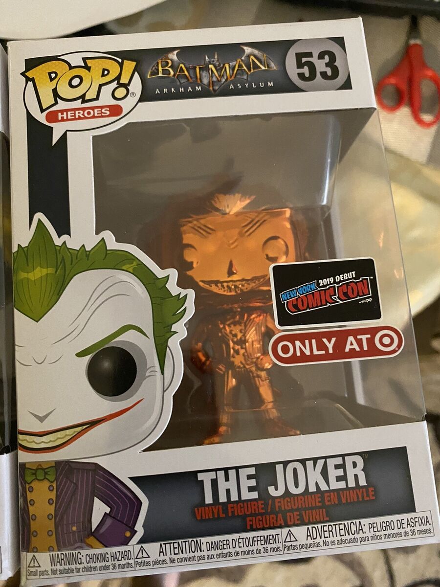 Funko Pop Joker NYCC 2019 SILVER And Bronze CHROME Debut Funko Pop Joker NYCC 2019 SILVER And Bronze CHROME Debut