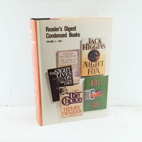Reader's Digest Condensed Books Vol. 3 1987 Dick Francis Jack Higgins