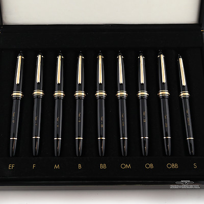 Montblanc Meisterstuck 9 Fountain Pen Tester Nib Selection Set | eBay