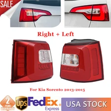 LH+RH LED Rear Outer Tail Light Brake Light Stop Lamp For Kia Sorento 2013-2015