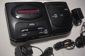 Sega Mega Drive 2 + Mega CD 2 console Japan combo system US Seller