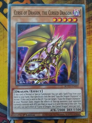 3 x Fluch des Drachen, der verfluchte Drache - ROTD-DE002 - Common - 1. Auflage - YuGiOh 
