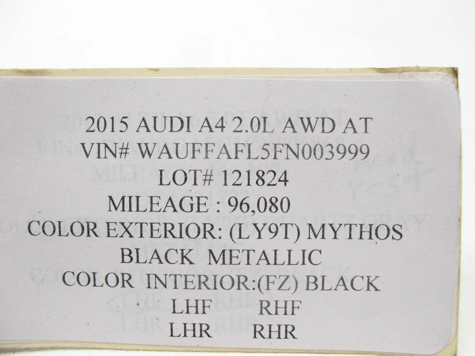 09-16 AUDI B8 A4 S4 RS4 SEDAN 3RD THIRD BRAKE TAIL LAMP LIGHT OEM 121824 - Image 4 of 4