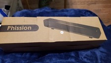 PHISSION - USB Powered Wired Sound Bar Dual Speakers with LED Light