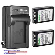 Kastar Battery Travel Charger for Olympus Li-10B Li-12B Li10C Stylus 600 Digital