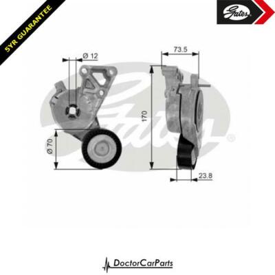 Alternator Belt Tensioner Pulley FOR VW BORA 99->05 1.8 Petrol AGU AUM AUM