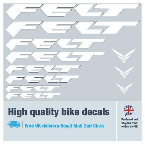 Felt new bike labels / decals / stickers, 5+ years external quality (26 pack) - Picture 16 of 16