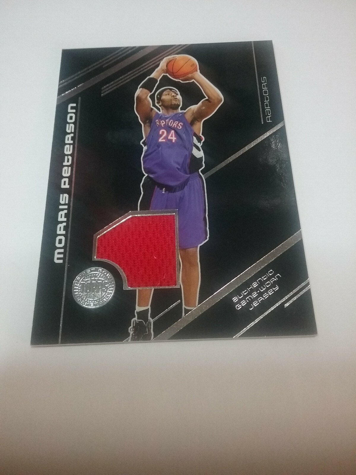 Maglia Morris Peterson Raptors 2006 Topps prima fila gioco indossato #RE MP