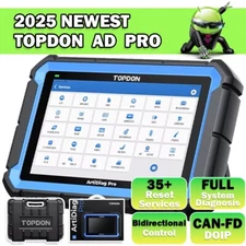 TOPDON AD Pro OBD2 Scanner BiDirectional Diagnostic Tool ECU Coding FCA AutoAuth