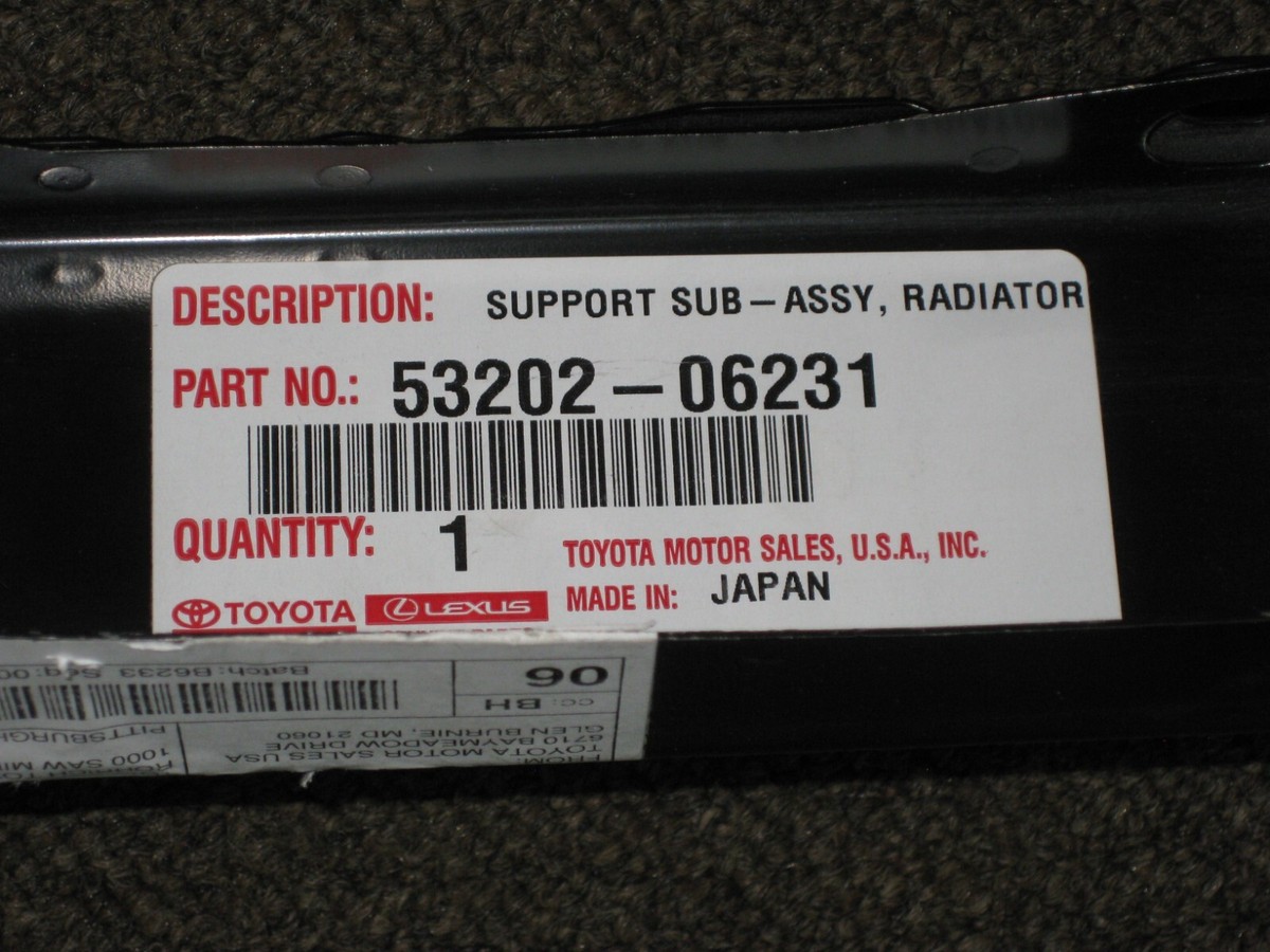2018-2023 TOYOTA CAMRY OUTER SUPPORT NEW OEM 53202-06231 2018-2023 TOYOTA CAMRY OUTER SUPPORT NEW OEM 53202-06231