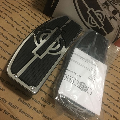 Genuine Nostalgic Footboard Floorboard Inserts Harley Davidson Vintage