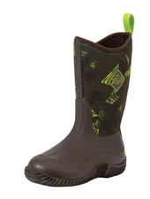 Muck Kid's Hale Boot - Bracken/Distressed Geo Print