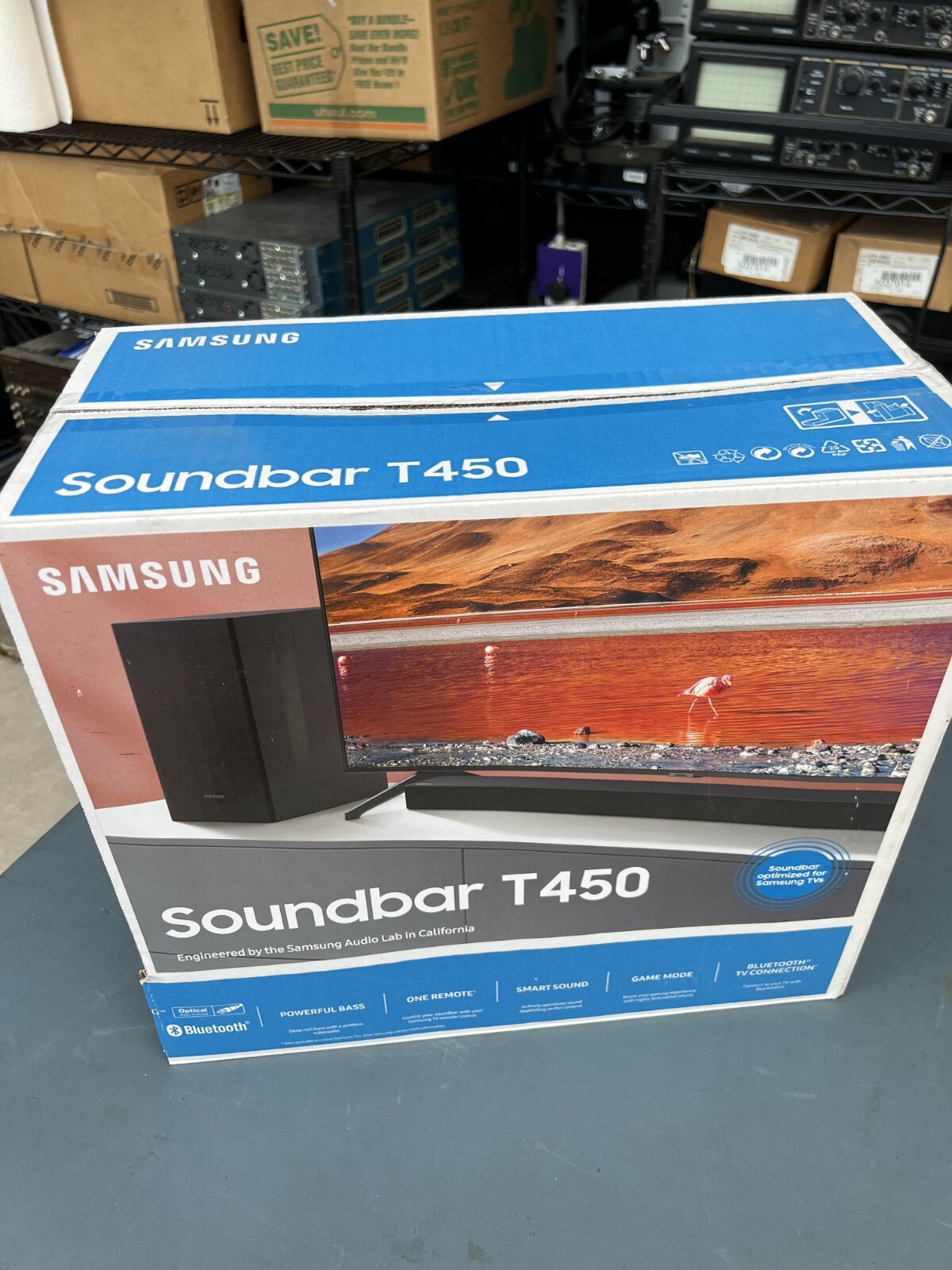 SAMSUNG PSWT45T Wireless Subwoofer black. WOOFER ONLY. Open Box. Read