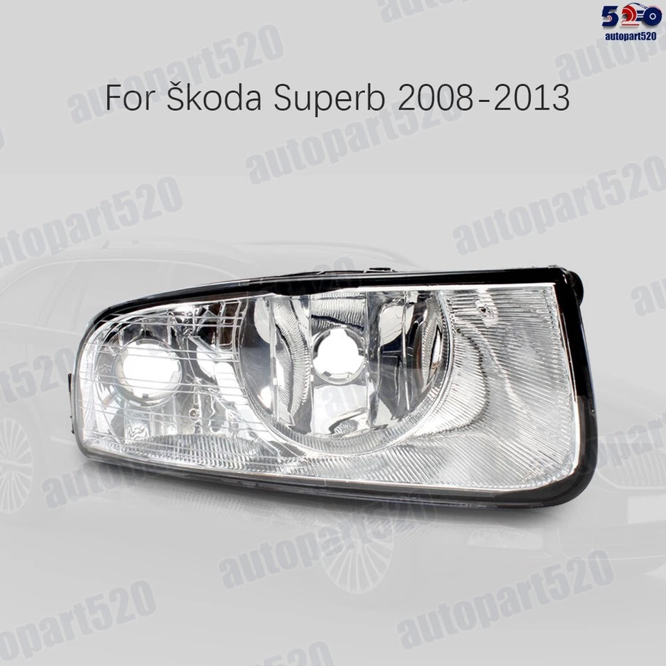 For SKODA SUPERB II 2008-2013 Front With DRL Fog Light Lamp NO BULB RIGHT UK - Image 4 of 4