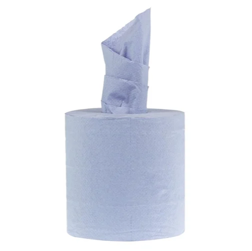 Centrefeed blau weiß Rollen 2-lagig geprägt Küche Handtücher Papier Handtuch Stoff - Bild 2 von 2