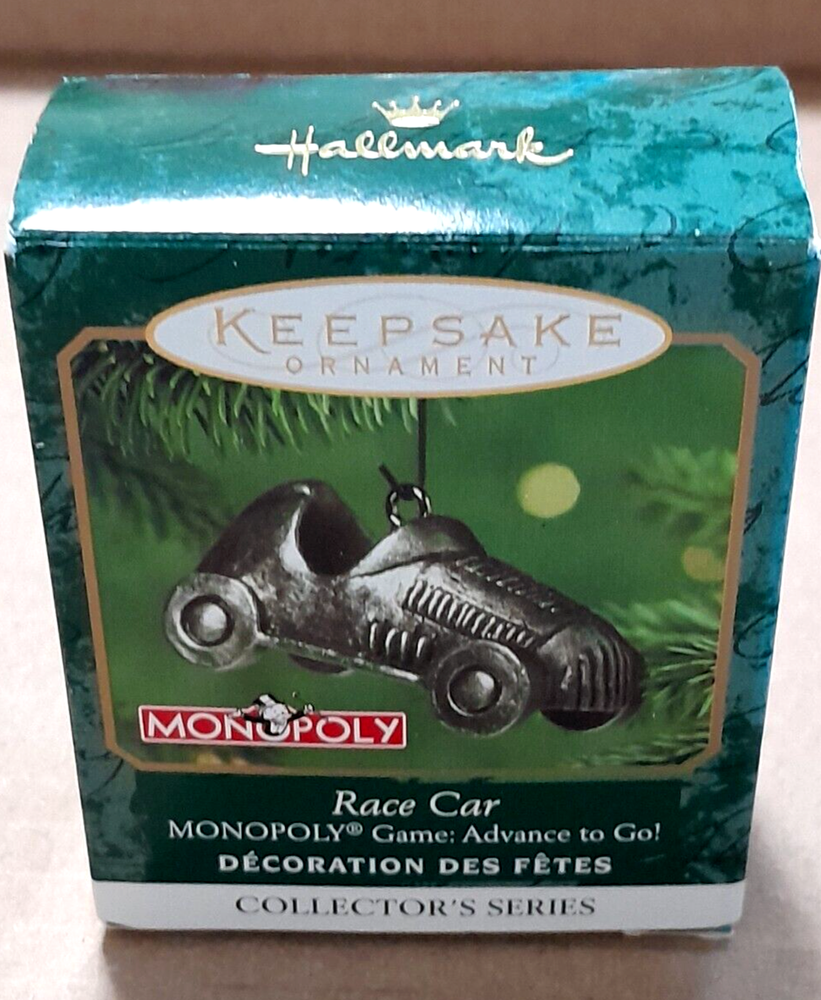 Hallmark Keepsake Miniature MONOPOLY RACE CAR #2 Ornament SERIES 2001