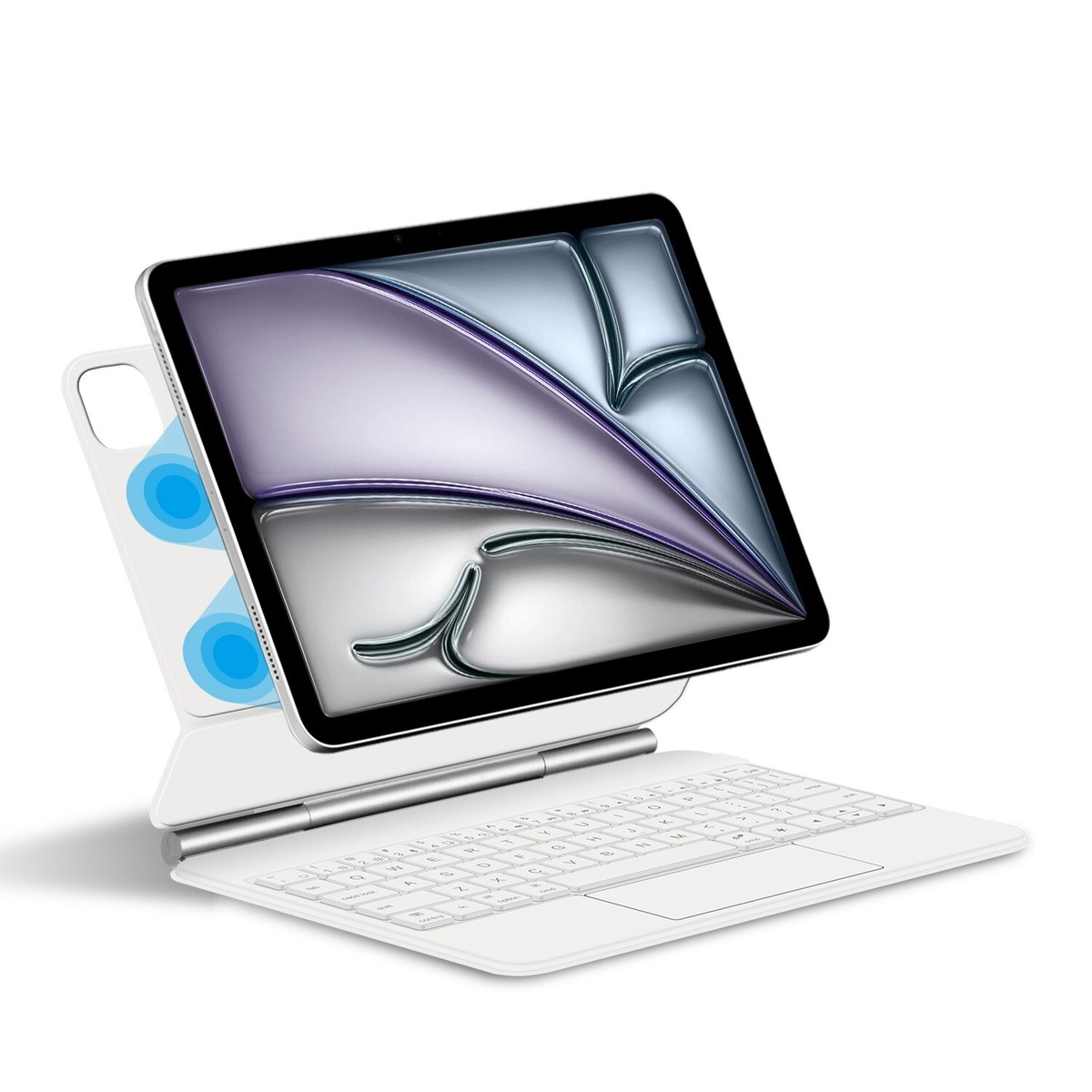 Clavier Ipad Air 11" 2024 (M2),Clavier Ipad Pro 11,Compatible Avec Ipad Air 5/4&Ipad Pro 11