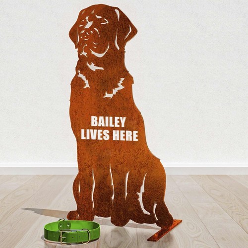 Labrador Garden Ornaments Home Decor Gifts Her Dog Statue Figurine Sign Plaque - Picture 53 of 62